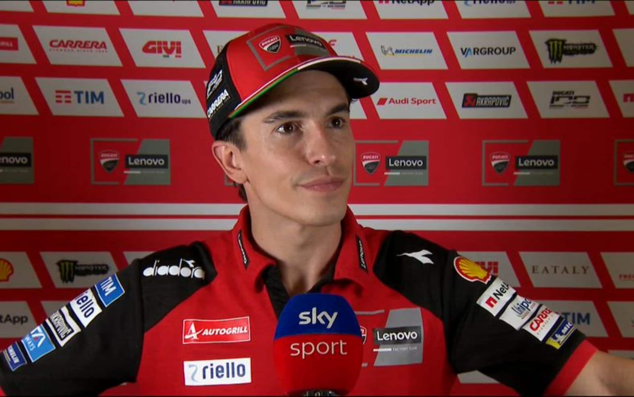 Marquez sull'incidente con Di Giannantonio: "Spiace per Fabio, penalità giusta". VIDEO