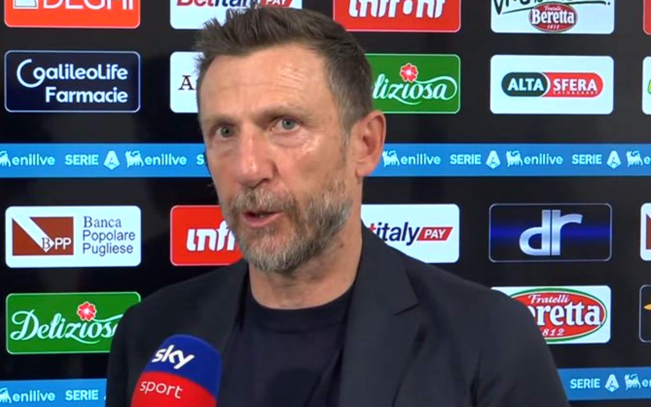 Di Francesco: "Spero che il destino sia positivo stavolta, Lecce merita la Serie A"