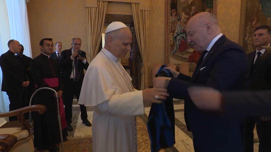 Papa Leone riceve l'Inter: "Siate un modello per i giovani"