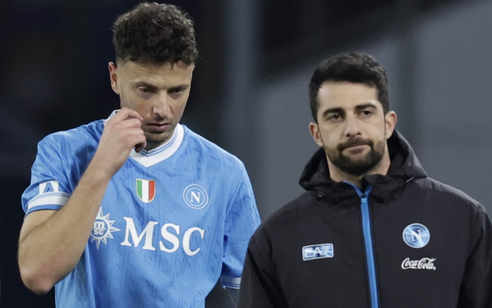 Rrahmani e Politano, infortuni in Napoli-Sassuolo: entrambi da valutare