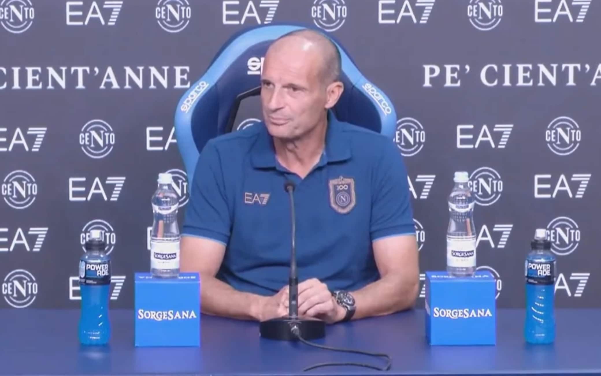 Fiorentina-Napoli, Allegri in conferenza stampa: la diretta live