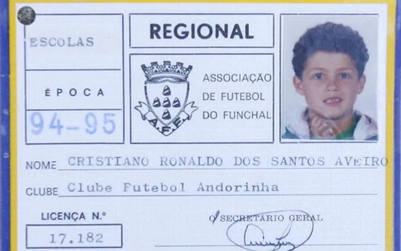 Cristiano Ronaldo ai tempi dell'Andorinha