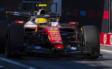 epa13033293 Ferrari driver Lewis Hamilton, of United Kingdom, in action during the second free training session for the Formula One Grand Prix of Barcelona-Catalunya, in Montmelo, Spain, 12 June 2026. The race takes place on 14 June at the Circuit de Barcelona-Catalunya.  EPA/SIU WU