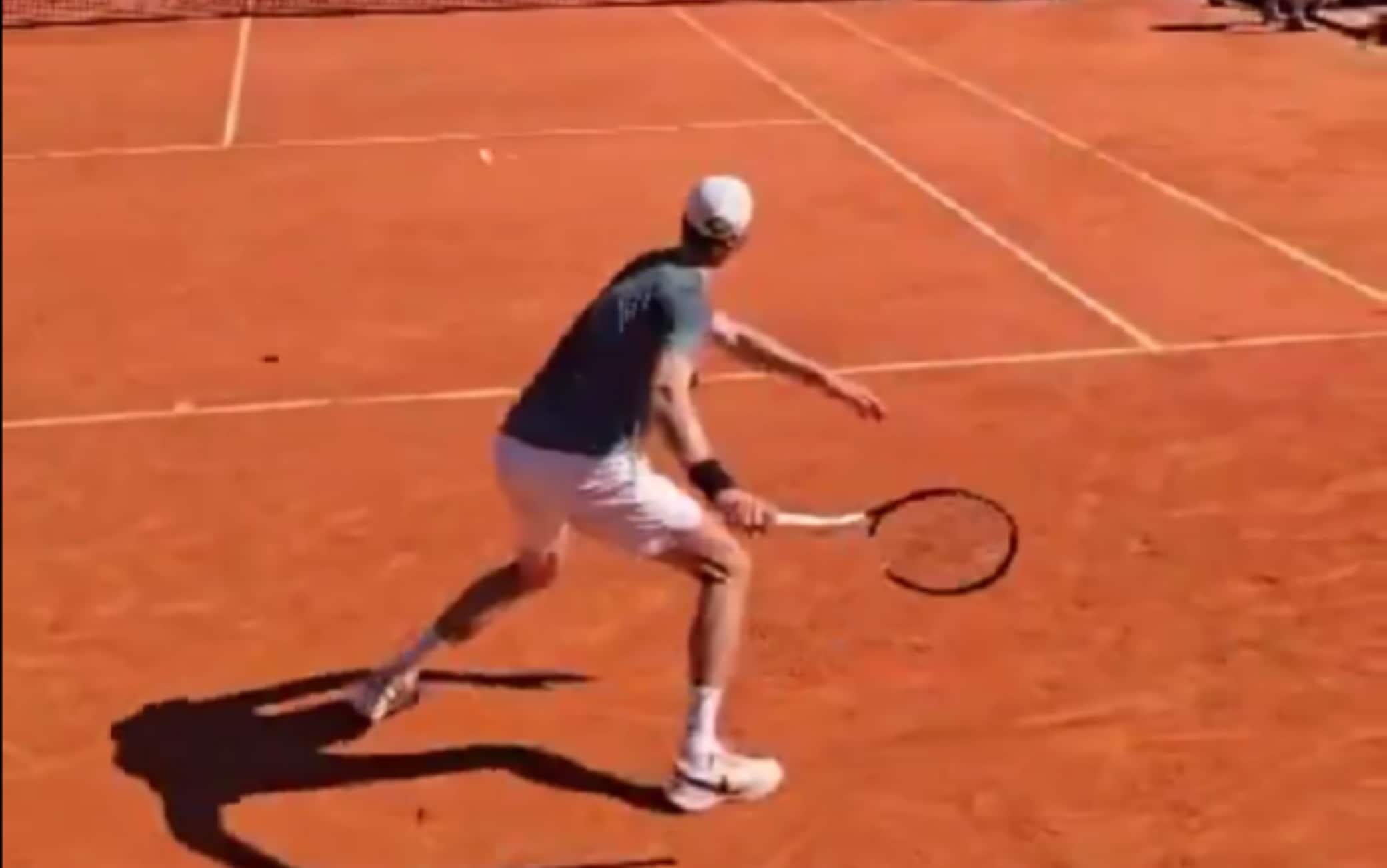 Sinner, primo allenamento all'Atp Monte-Carlo. VIDEO