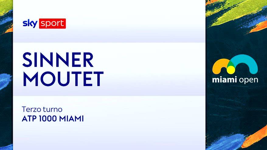 Sinner-Moutet: highlights Atp Miami. VIDEO