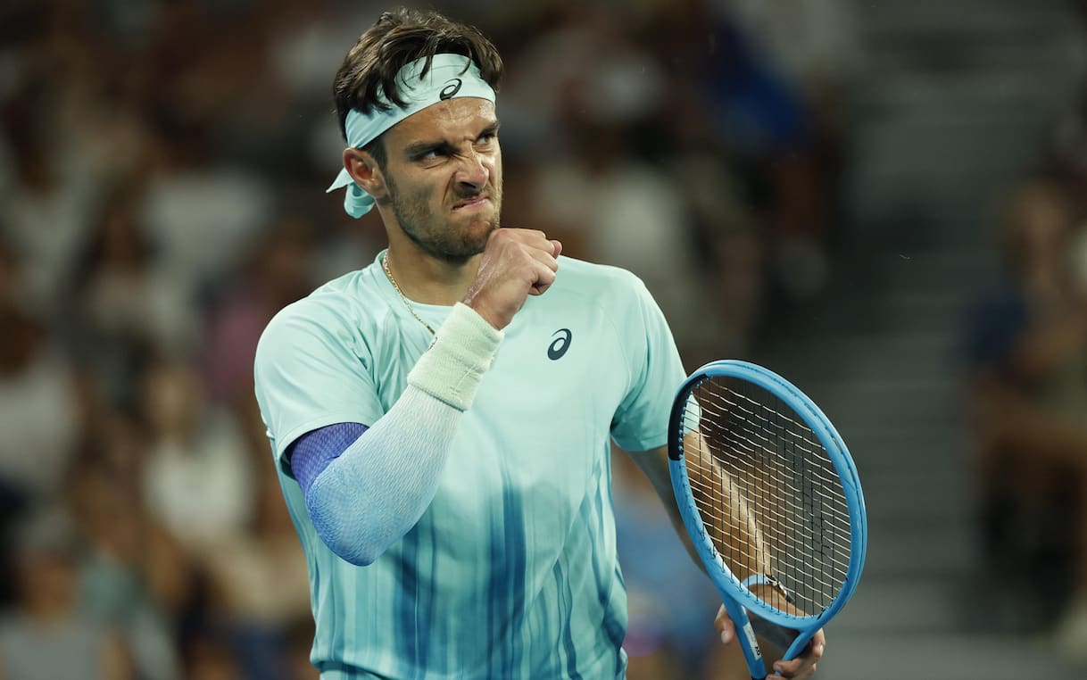 Lorenzo Musetti defeats Matteo Arnaldi in Lyon ATP derby