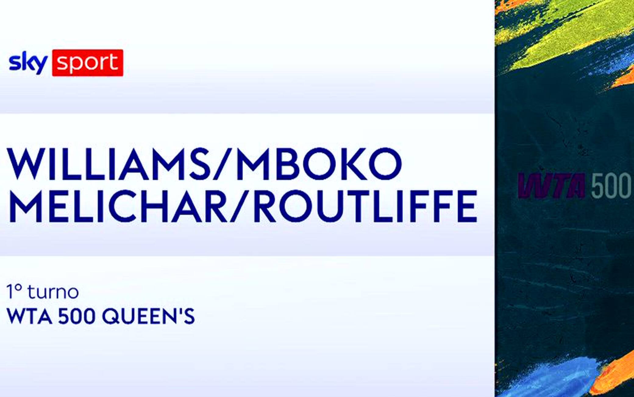 Williams/Mboko-Melichar/Routliffe: highlights Wta Queen's