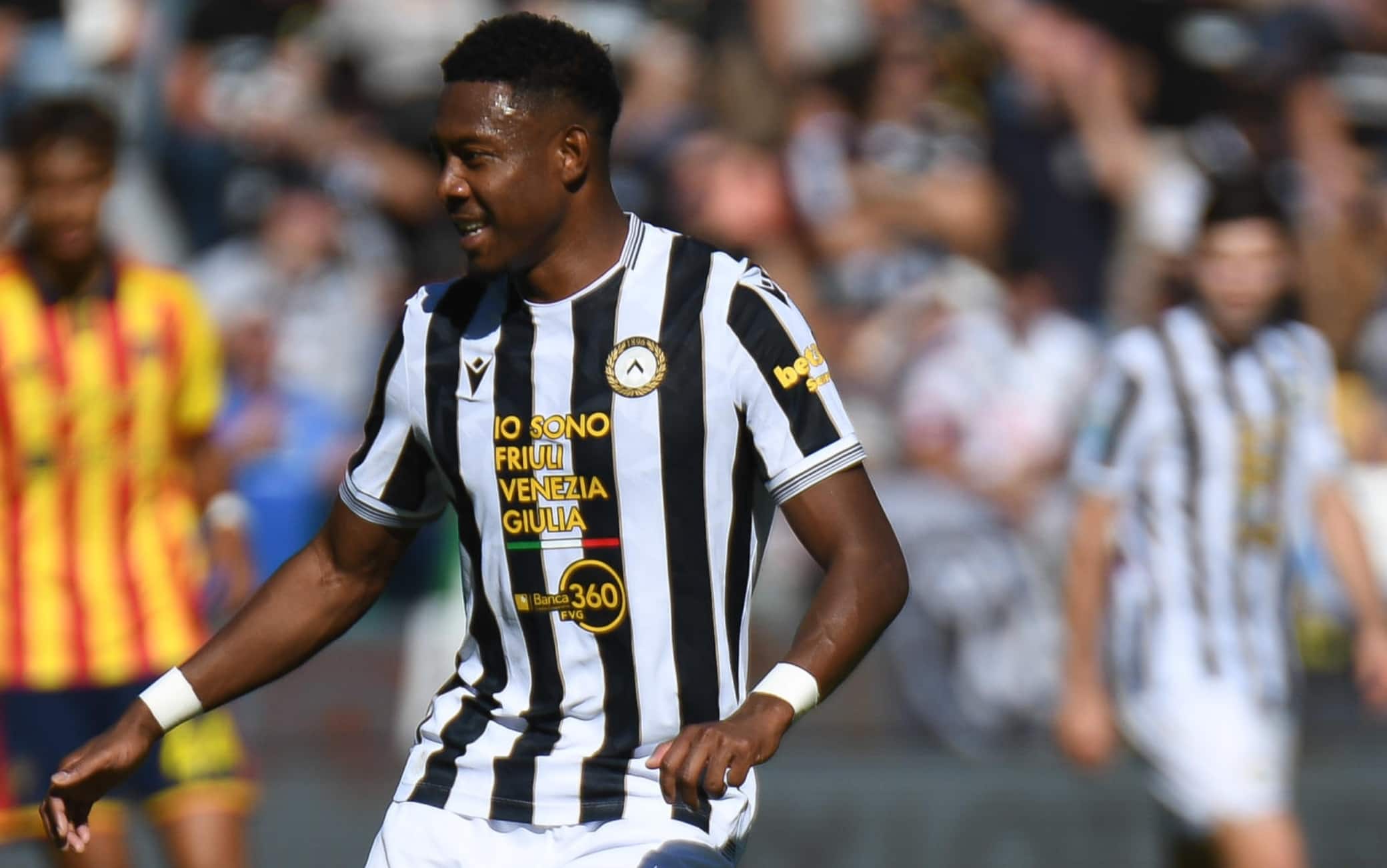 Udinese, tegola Alaba: risentimento al polpaccio, salta il Milan