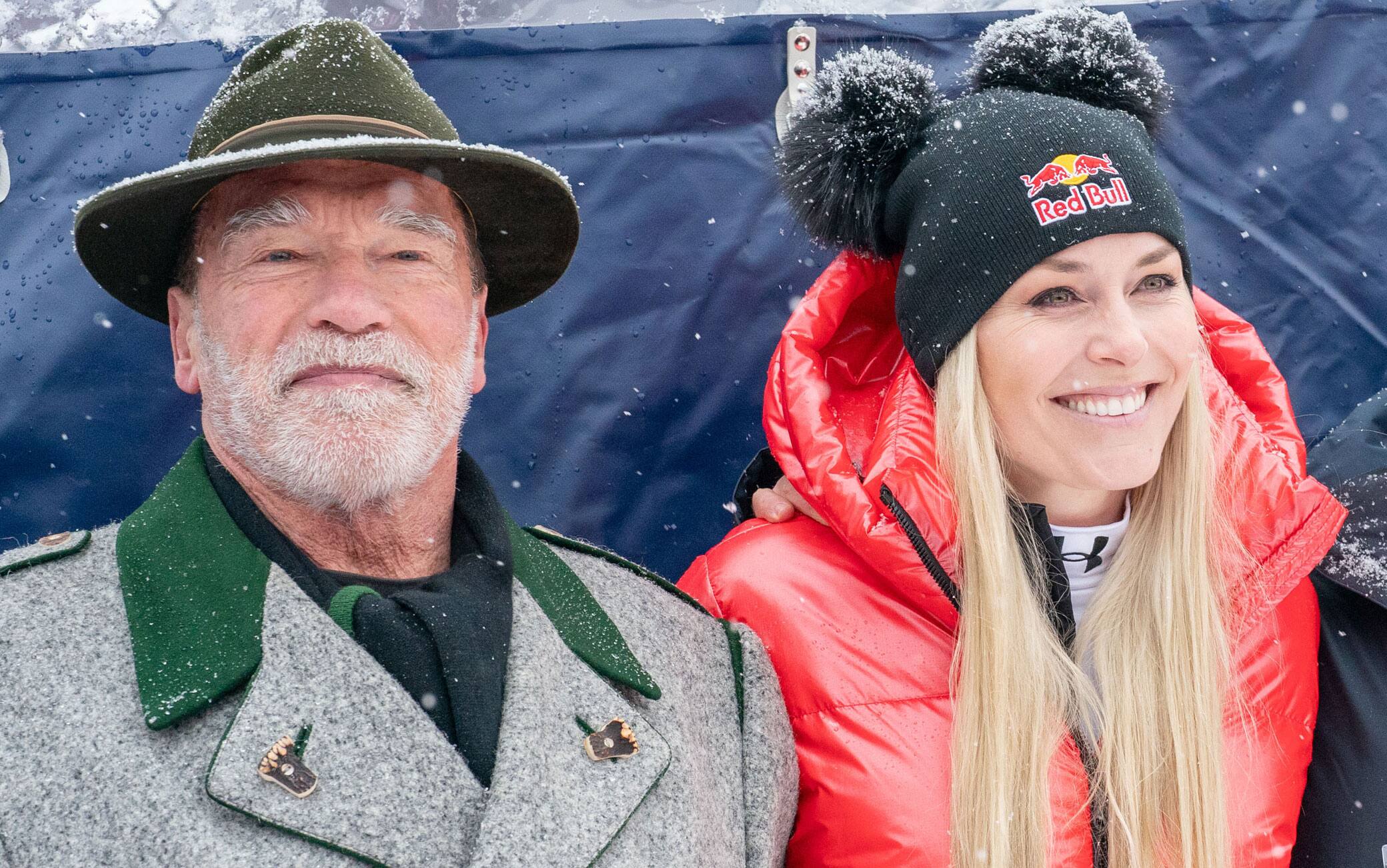 Infortunio Lindsey Vonn alle Olimpiadi, il messaggio di Schwarzenegger sui social