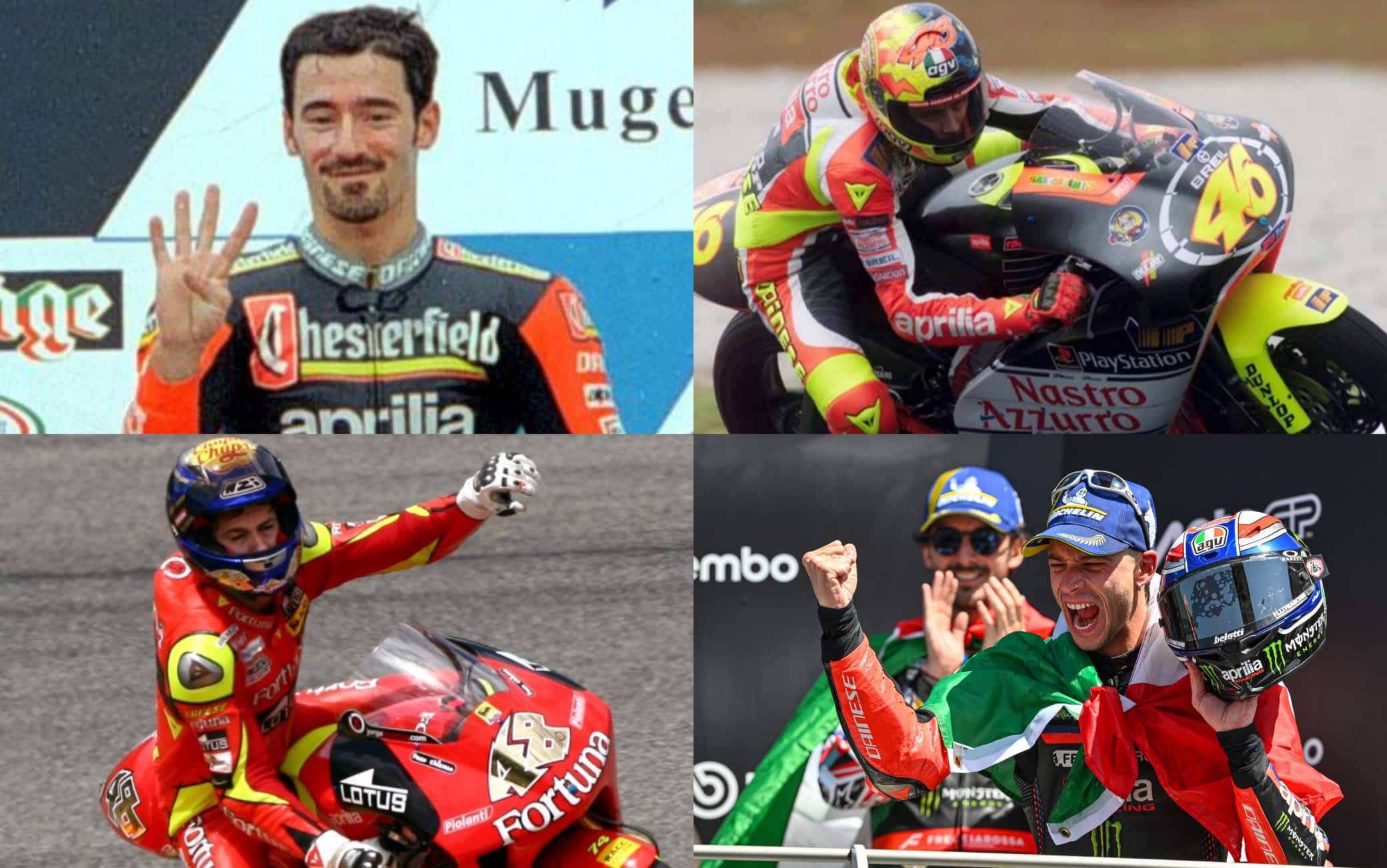 Bagnaia in Aprilia con Bezzecchi: la storia del team di Noale nel Motomondiale
