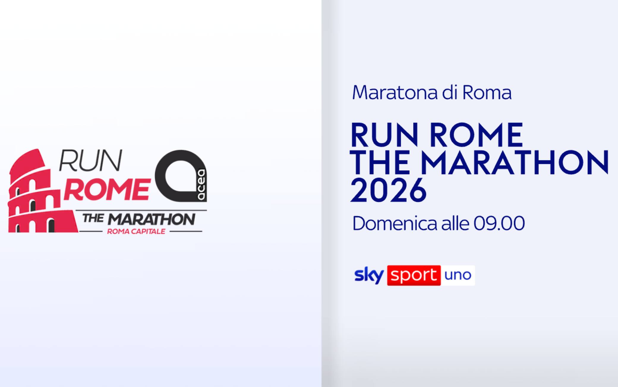 La 'Run Rome The Marathon' domenica live su Sky