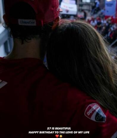 Gli auguri di Domizia Castagnini a Pecco Bagnaia