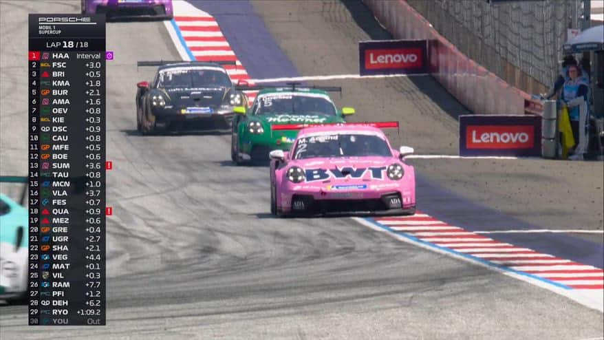 Porsche Supercup, De Haan vince in Austria: l'ultimo giro