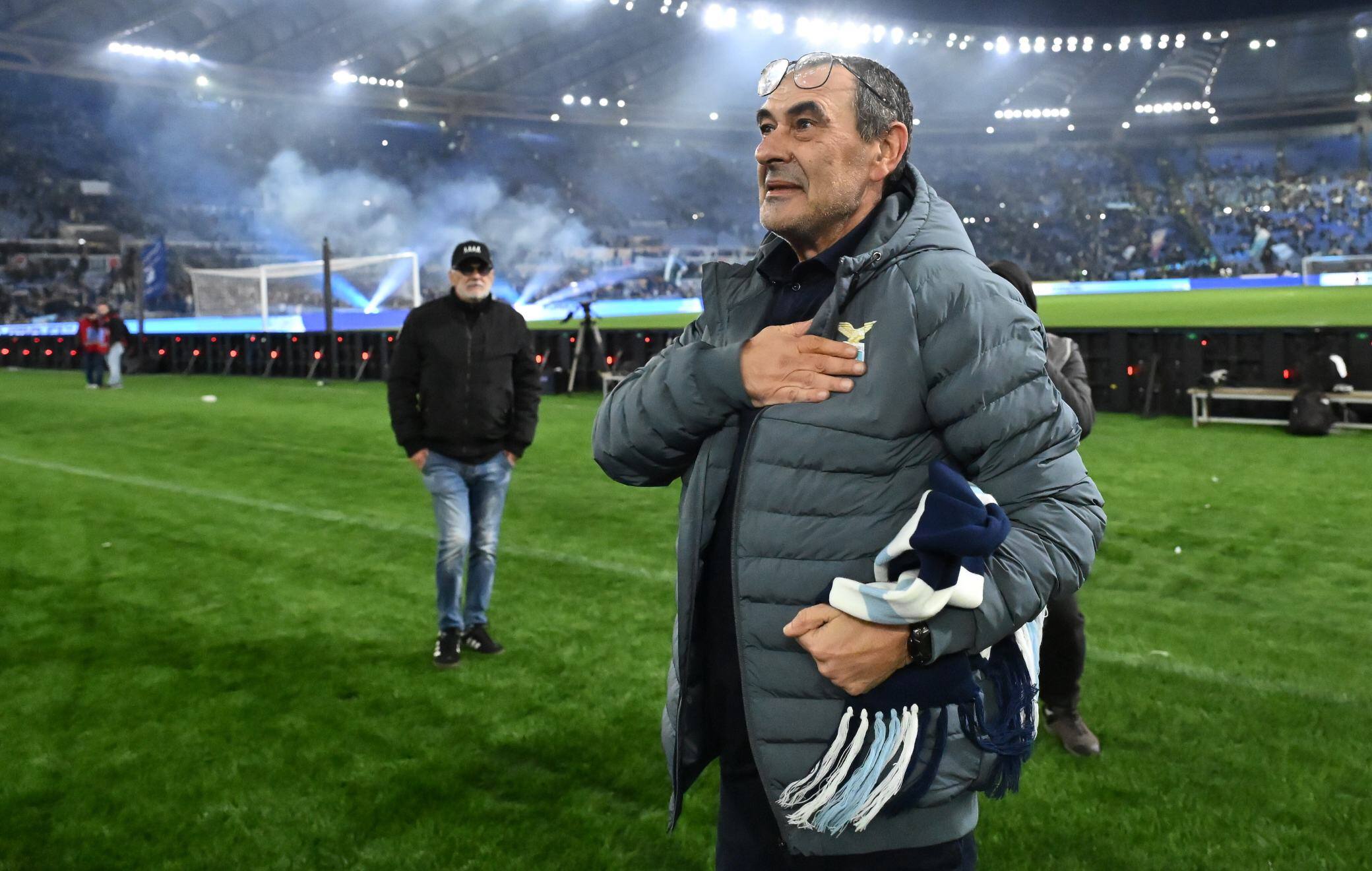 Lazio-Milan, Sarri: "Una serata da ricordare nella mia stagione più difficile in A"