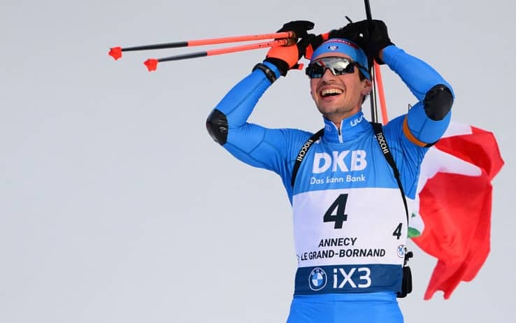 Biathlon, all’Italia la staffetta mista di Nove Mesto. Giacomel trascinatore