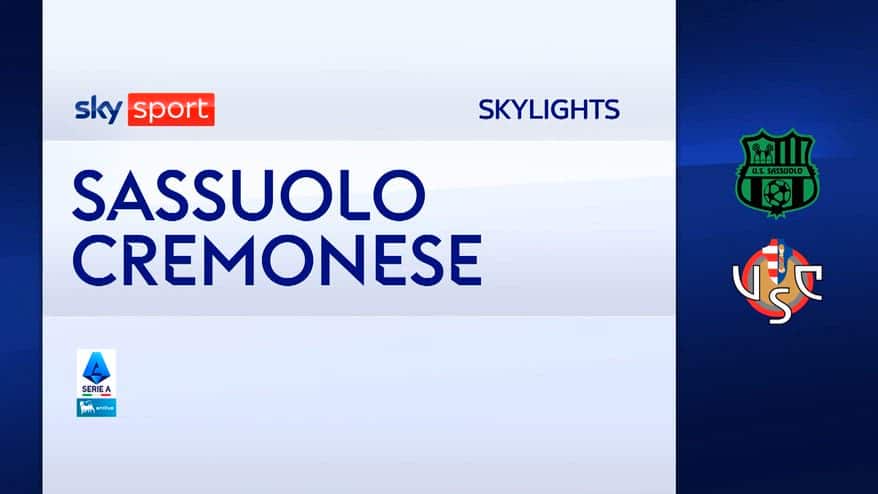 Sassuolo-Cremonese 1-0: gol e highlights