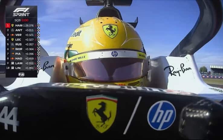 Formula 1, il giro pole di Hamilton per la Sprint Race al GP Silverstone