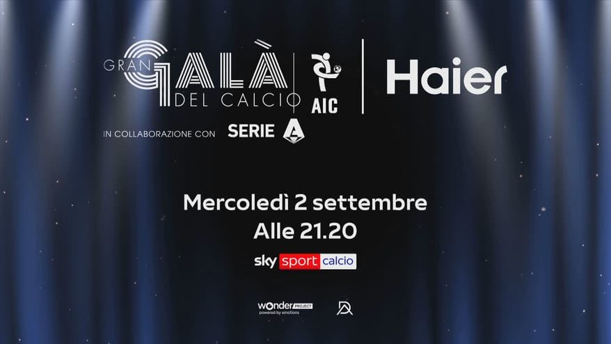 Gran Galà del Calcio, il 2 settembre live su Sky