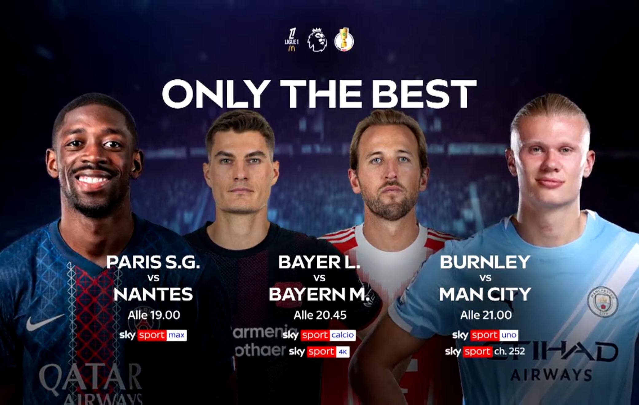 Premier League, Bundesliga e Ligue 1: tutte le gare del weekend su Sky e NOW