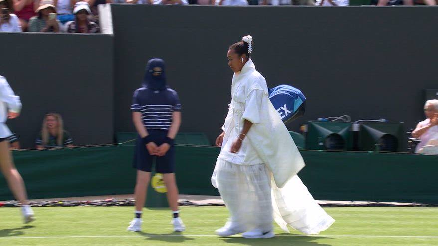 Osaka, che stile: look stupendo a Wimbledon
