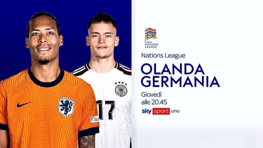Nations League, Olanda-Germania giovedì su Sky
