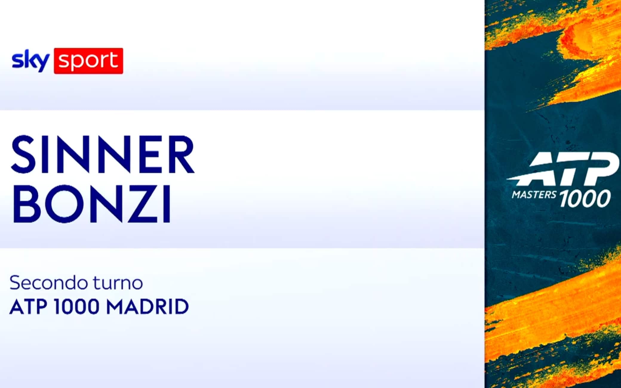 Sinner-Bonzi: highlights Atp Madrid