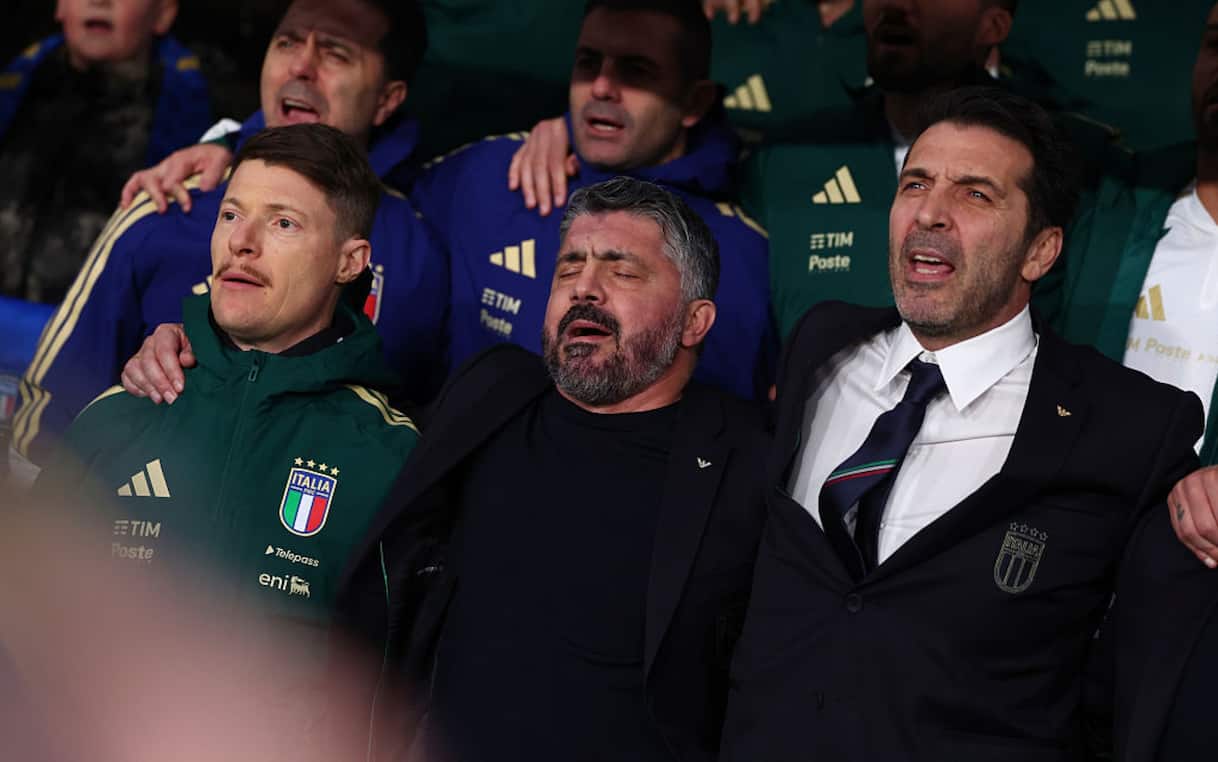 Nazionale Italiana in allenamento prima del playoff