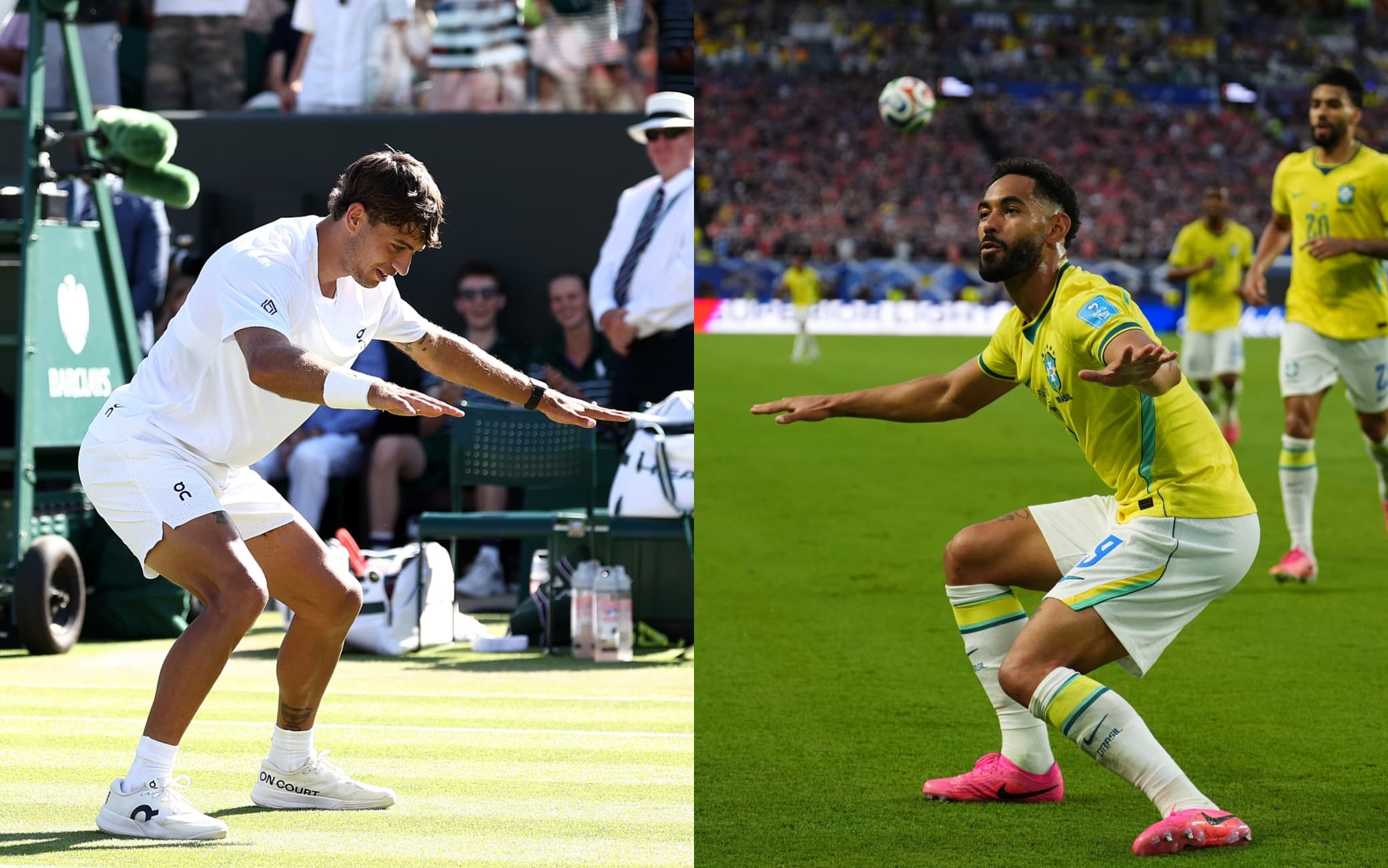 Wimbledon, Cobolli vince ed esulta come Matheus Cunha