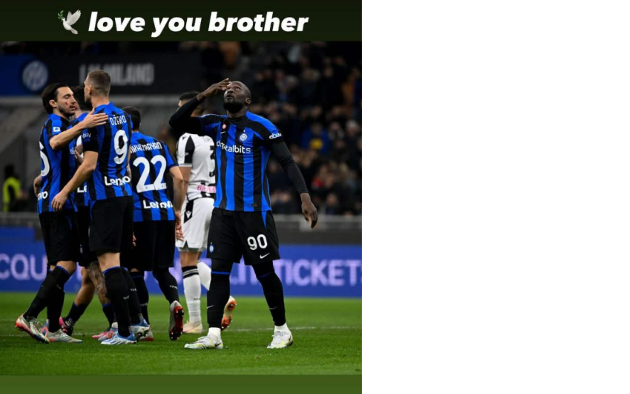 La dedica di Lukaku