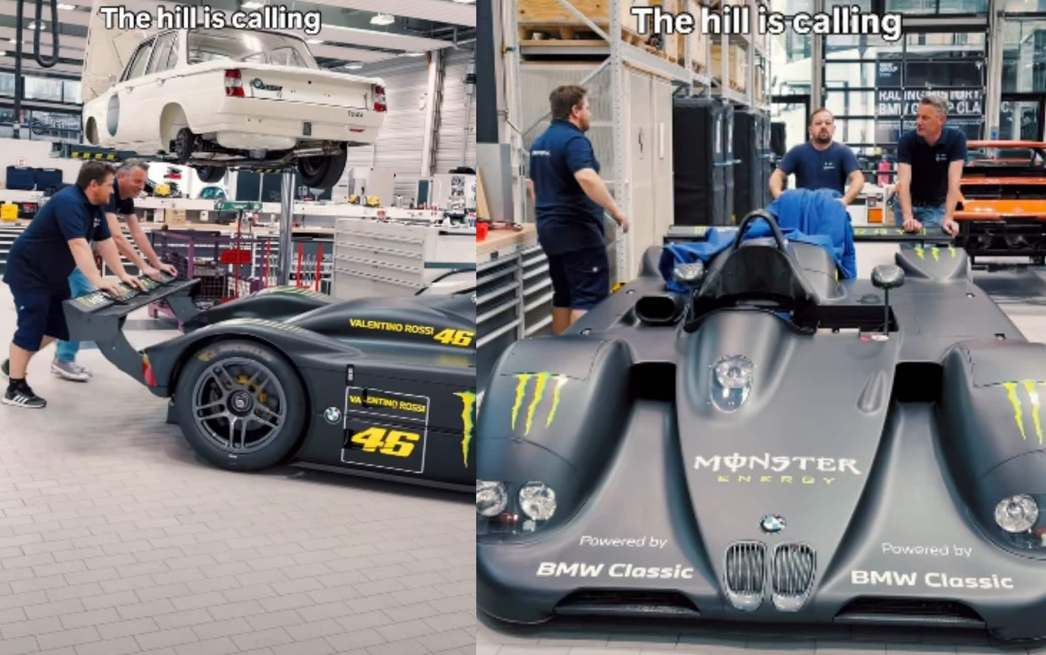 Valentino Rossi al Goodwood 2026 con la Bmw V12 Lmr. VIDEO