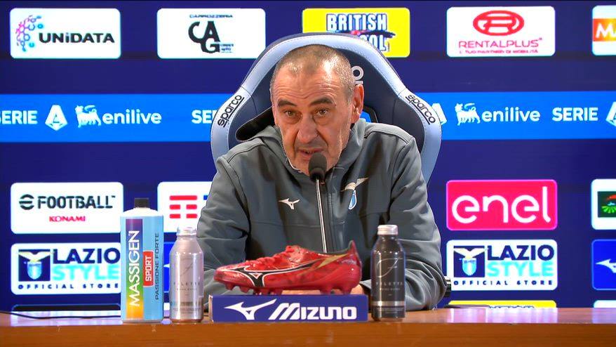 Lazio-Inter, parla Sarri: la conferenza prima della finale di Coppa Italia LIVE