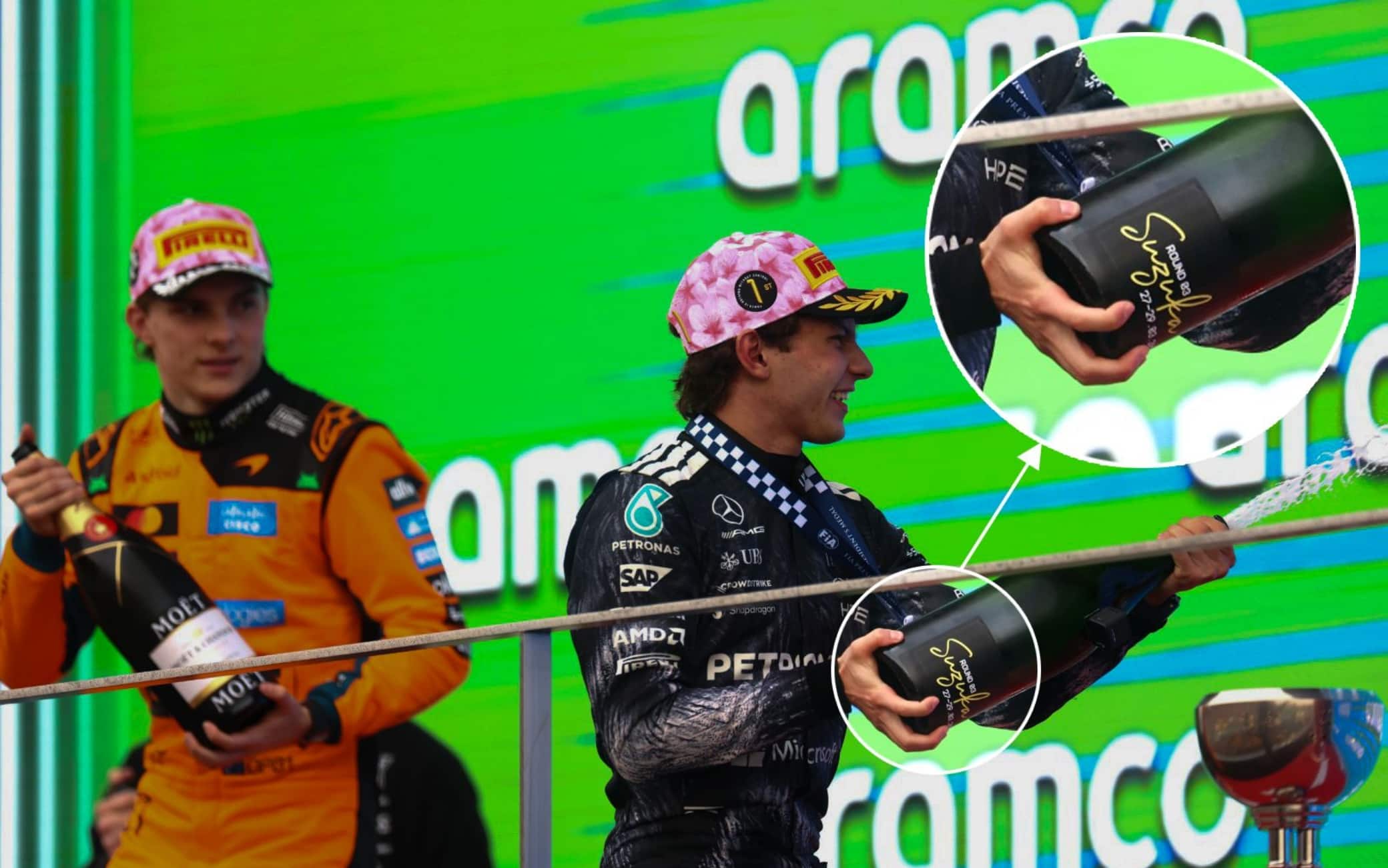Kimi Antonelli, niente champagne sul podio di Suzuka: ecco perché