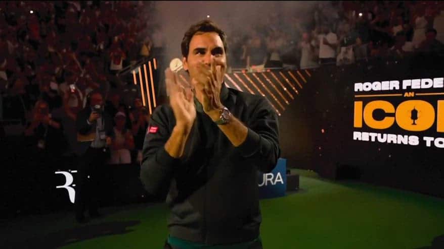 Lo show di Federer che torna in campo a New York