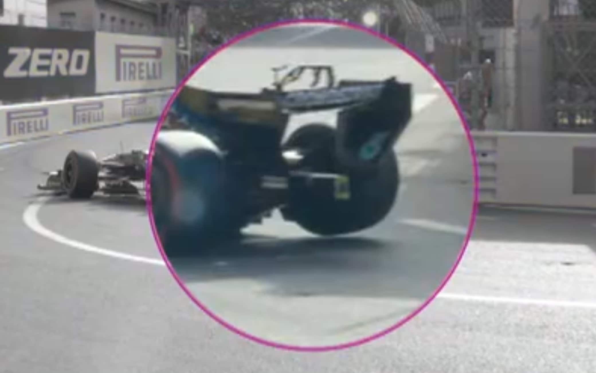 F1, la posteriore destra di Kimi Antonelli si alza alla Rascasse: cosa succede