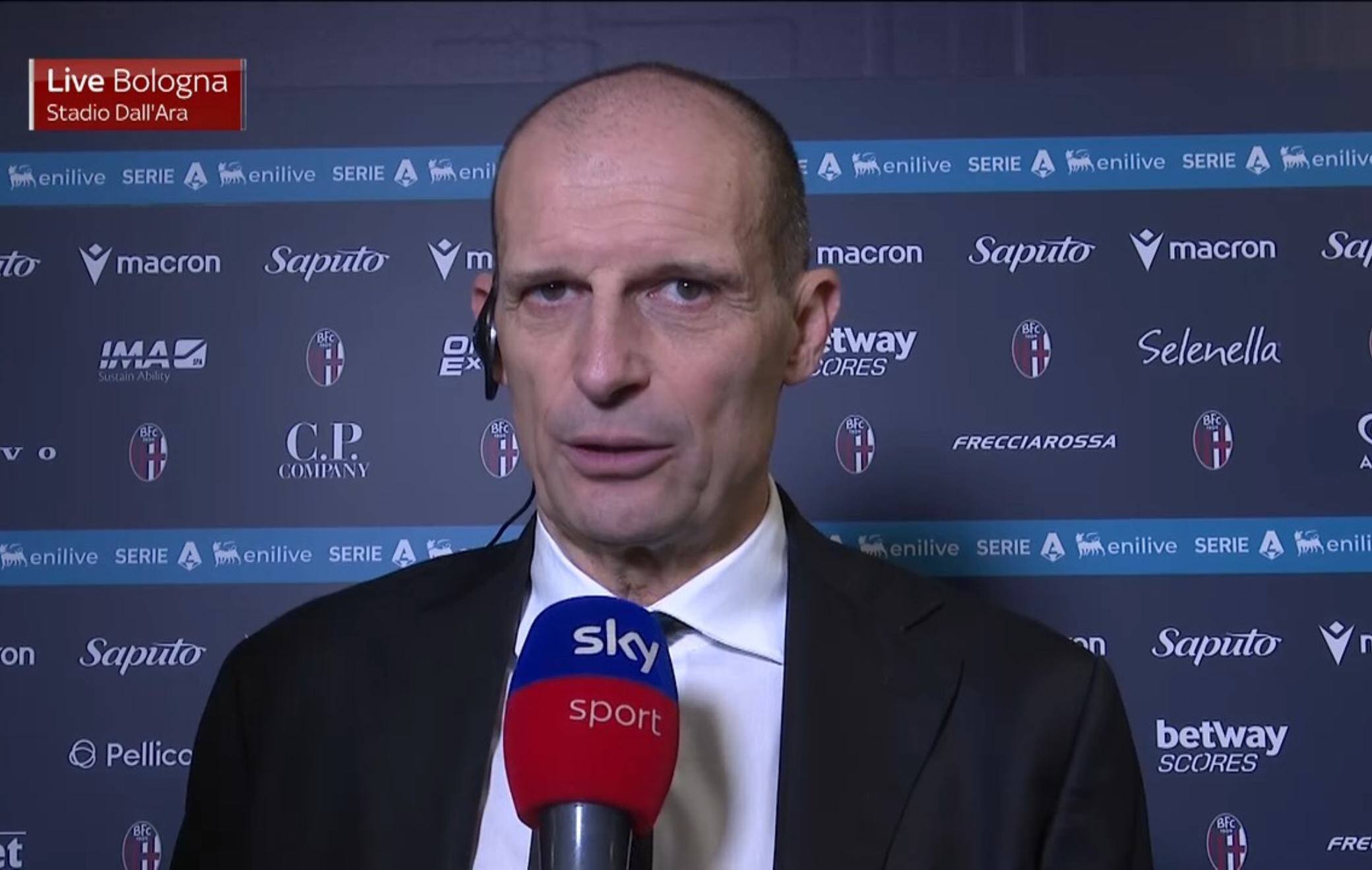Bologna-Milan, Allegri: "Scudetto? Guardiamo al +7 sulla quinta"