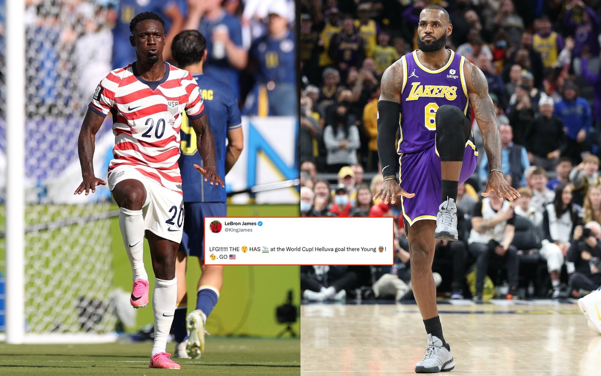 Mondiali, Balogun esulta con "The Silencer": il tweet di LeBron James per lui