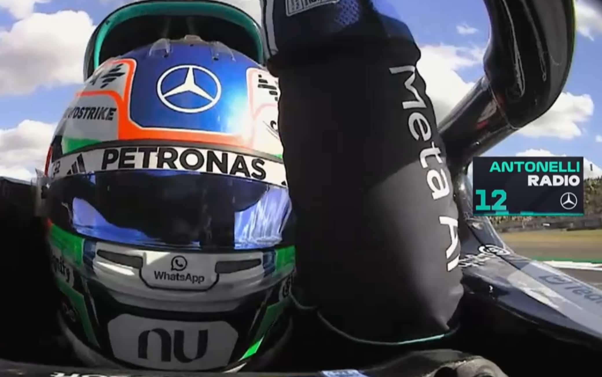 Formula 1, l'urlo di Antonelli: la gioia per la pole a Silverstone