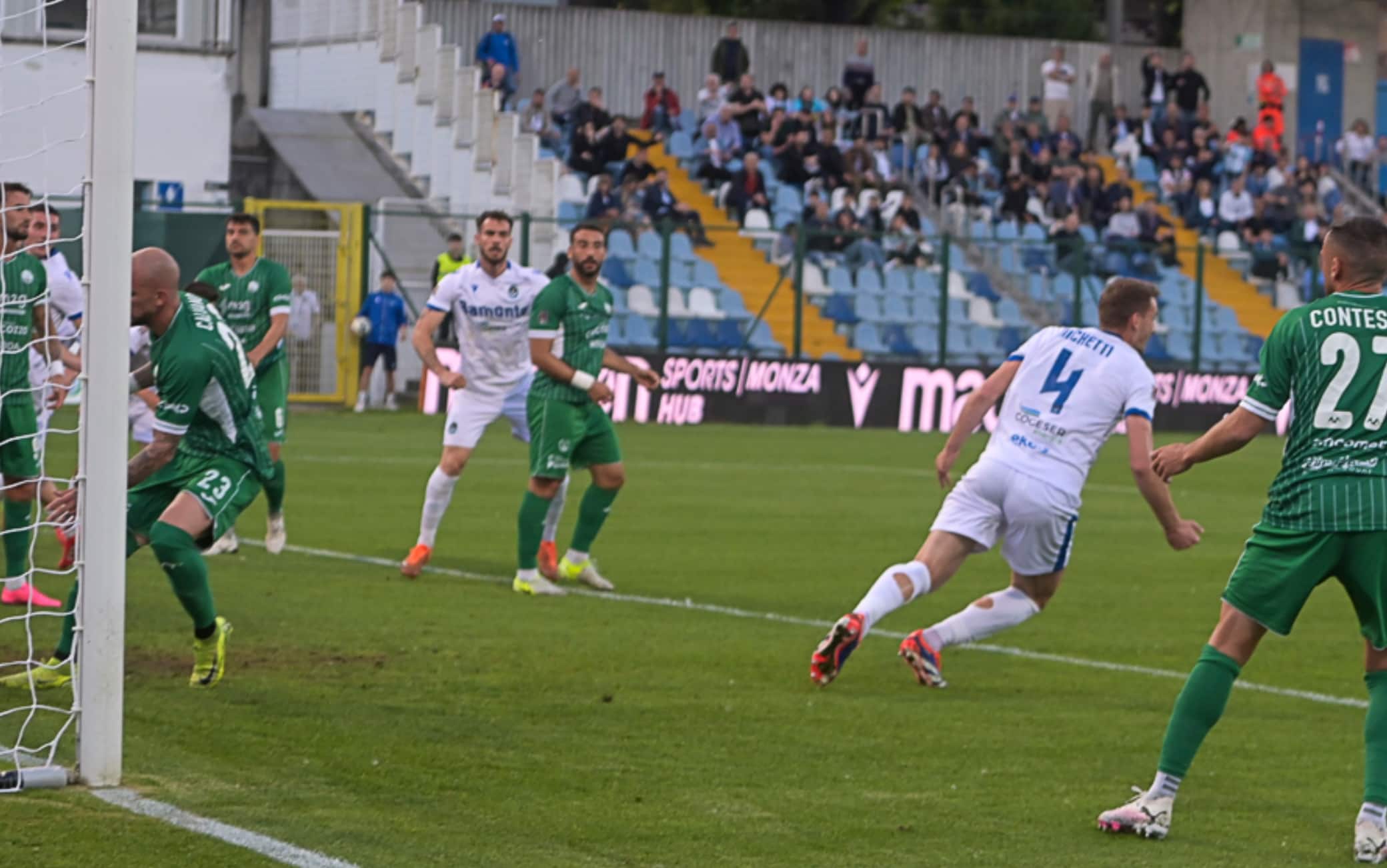 Nichetti realizza il secondo gol della Giana