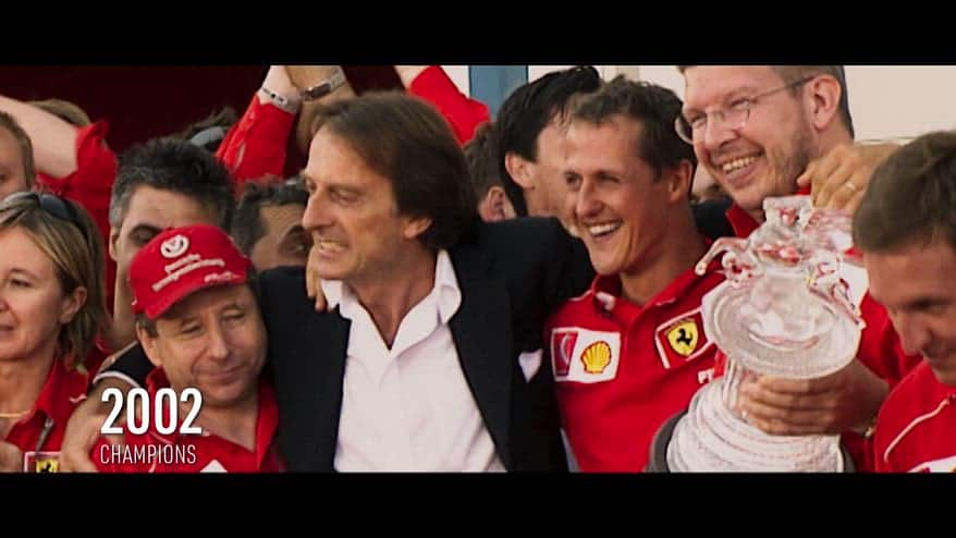Montezemolo, Sognando Rosso: i titoli della Ferrari