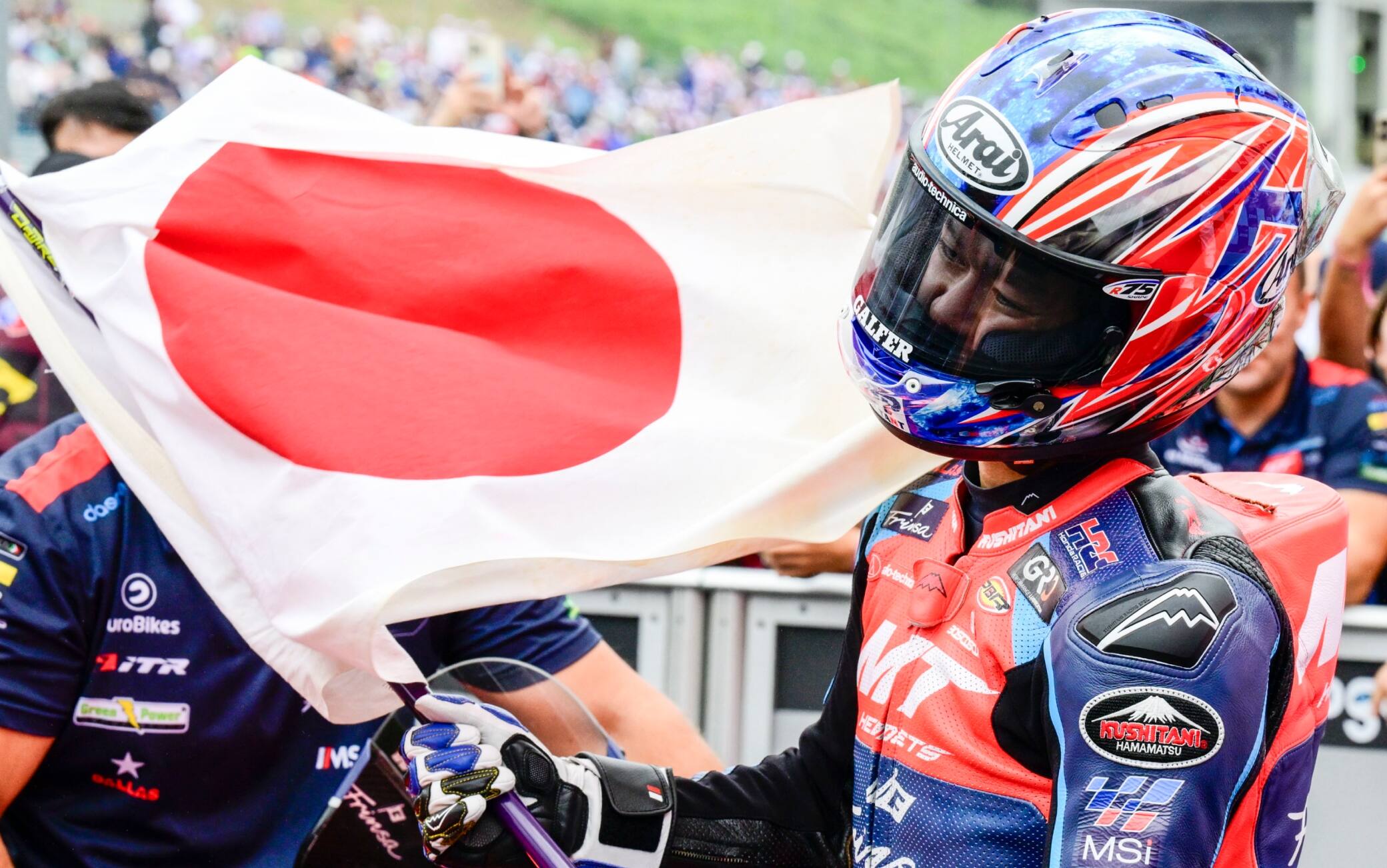 L'esultanza di Ogura in Giappone