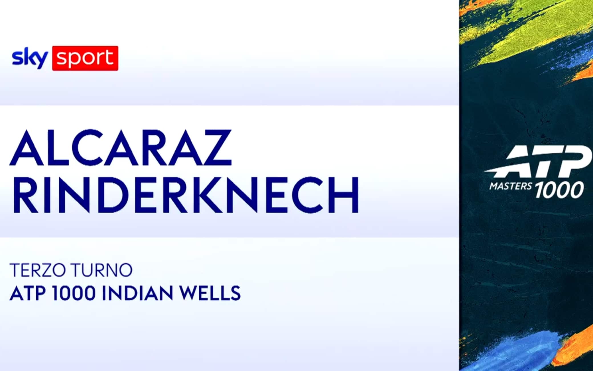 Alcaraz-Rinderknech: highlights Atp Indian Wells