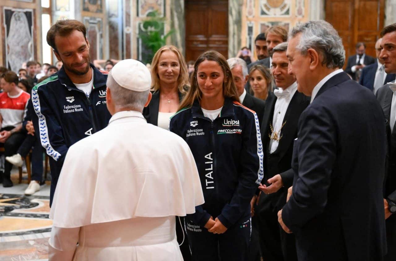 Papa Leone XIV riceve la Federazione Italiana Nuoto: "Sport segno di speranza e pace"