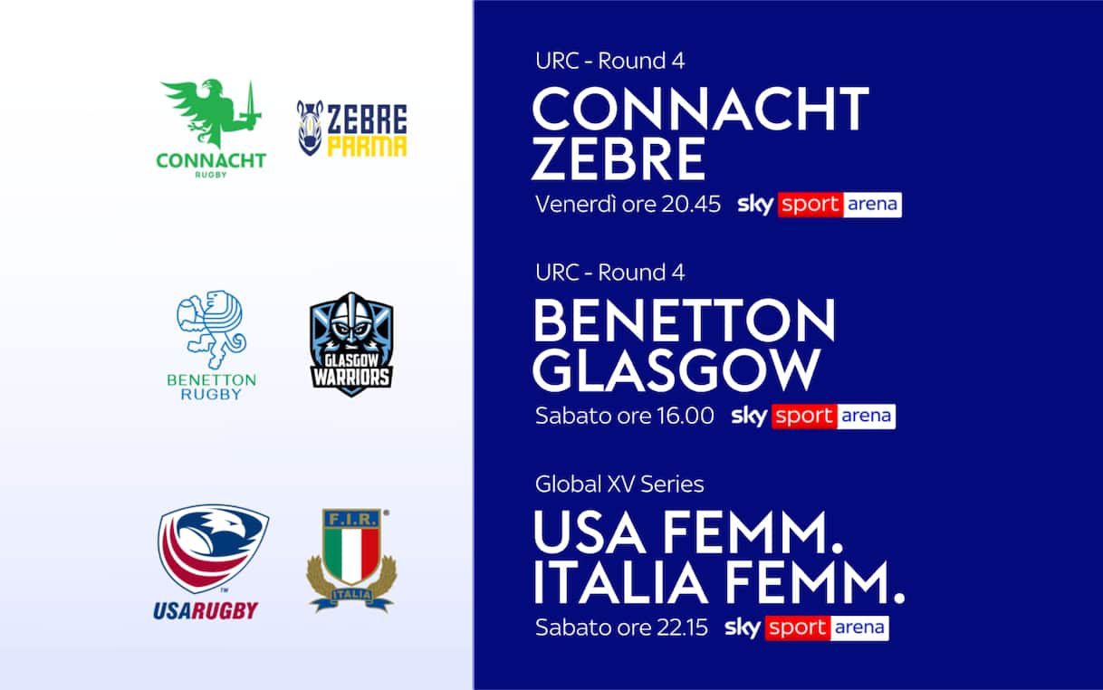 United Rugby Championship Zebre Parma e Benetton. Italia Global Series ...