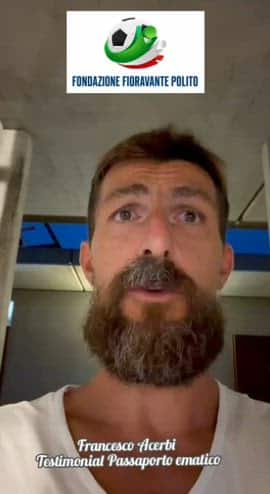 L'appello di Acerbi, testimonial del Passaporto Ematico