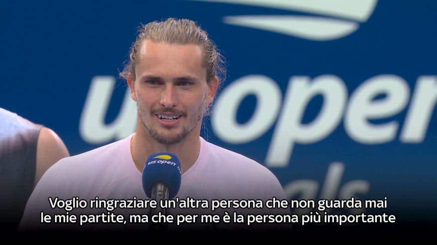Zverev: "Grazie a mia madre, sono qui grazie a lei"