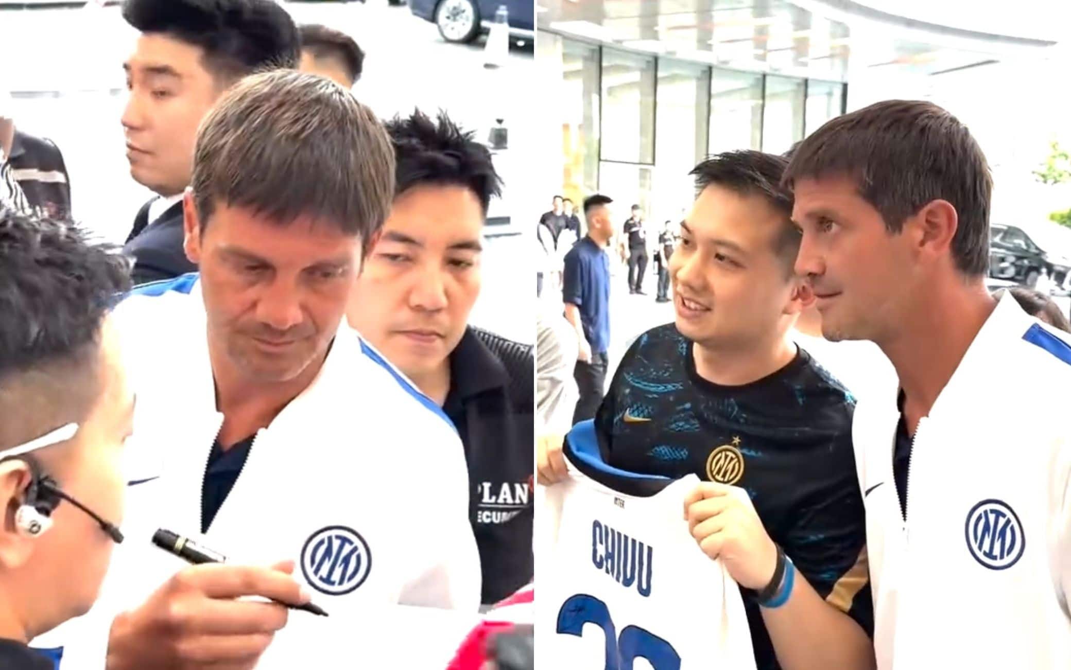 Chi-vuol fare un autografo? L'allenatore nerazzurro fa contenti tutti a Hong Kong