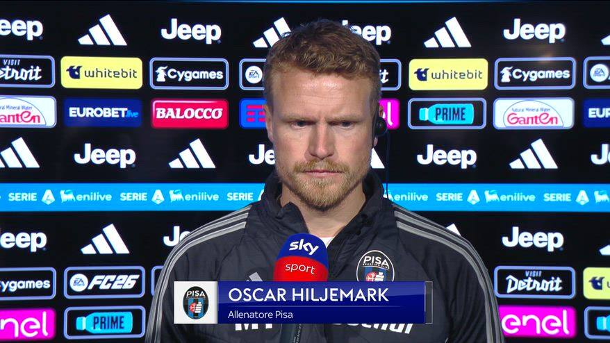 Hiljemark: "Pisa ha fatto bene per i primi 50 minuti poi..."