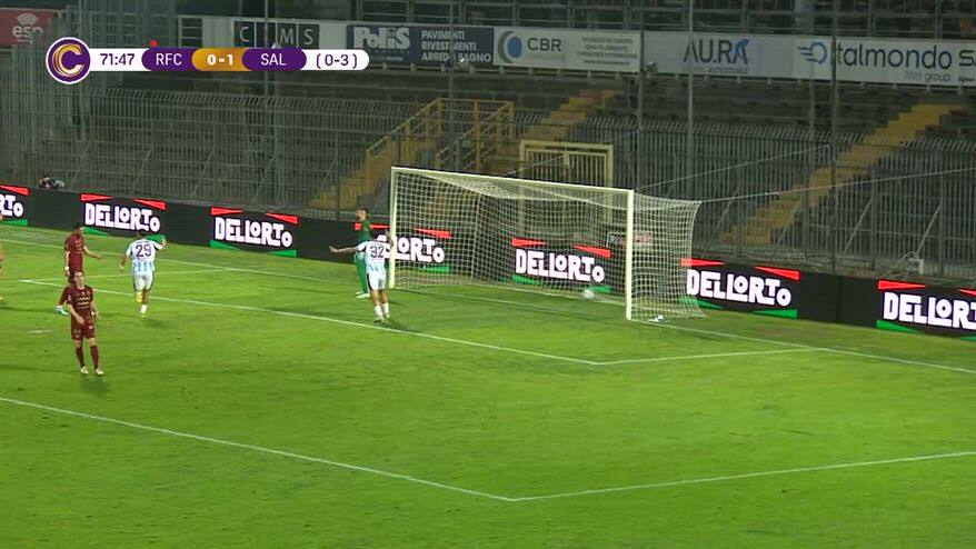Ravenna-Salernitana, la bellissima girata di Inglese 