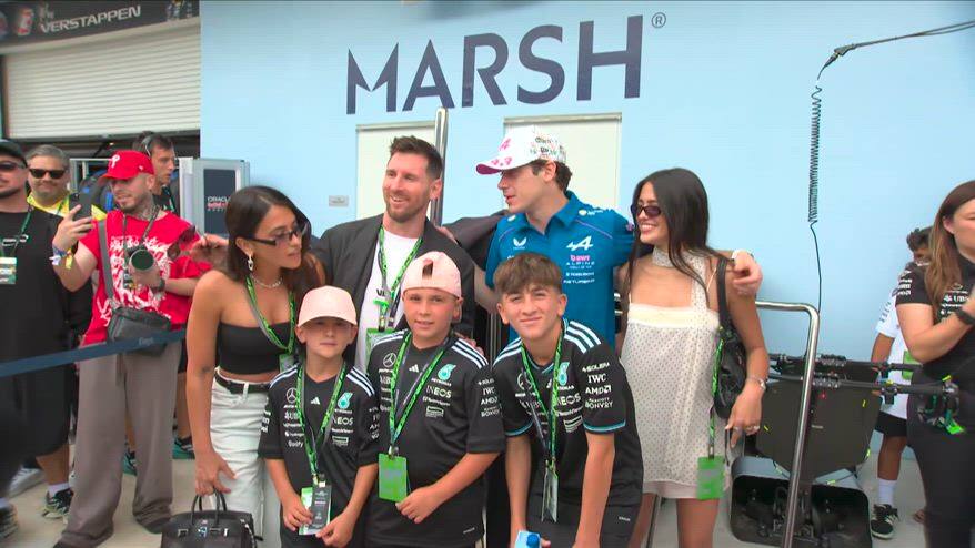 Miami show: Messi fa una foto con Colapinto