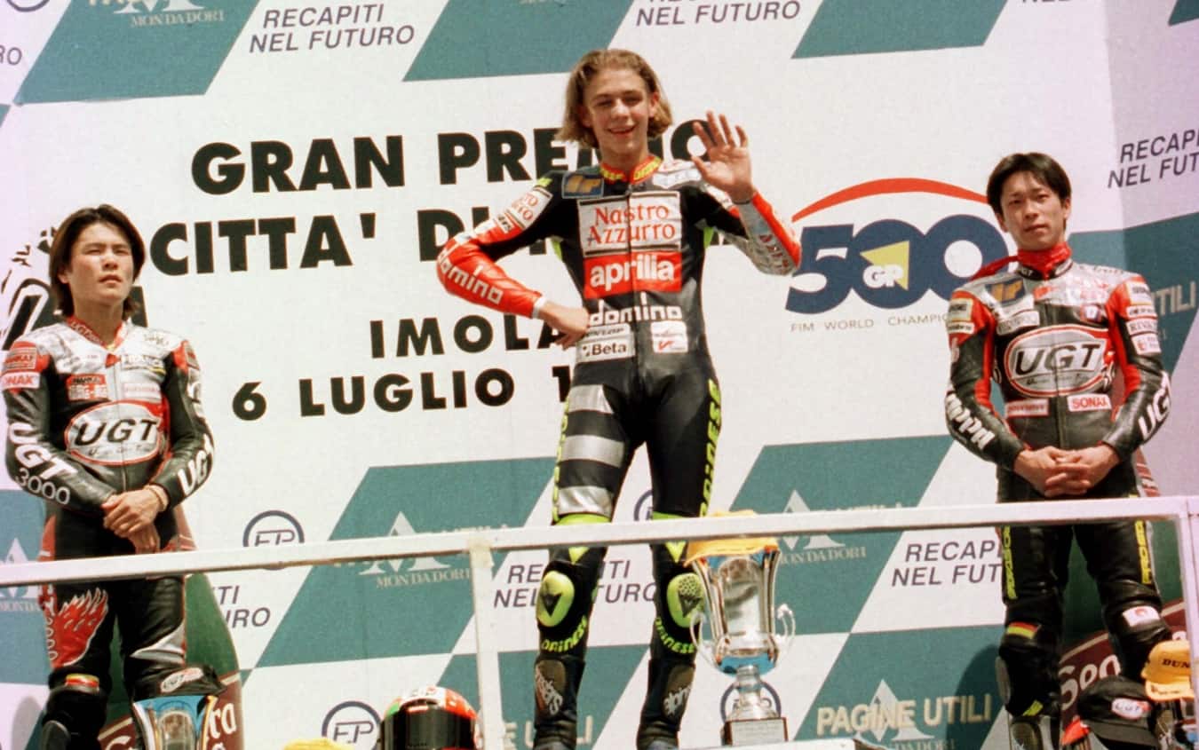 Valentino Rossi ha vinto a Imola con l'Aprilia nel 1997, in 125